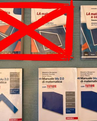 La matematica a colori + Manuale blu 2.0 di mate