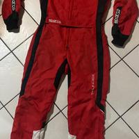 Tuta kart sparco scarpe e guanti