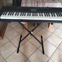 Tastiera casio CTK-1200 con supporto e custodia