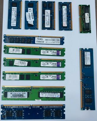 Slot 16 schede Memoria ram PC fisso / Pc portatile