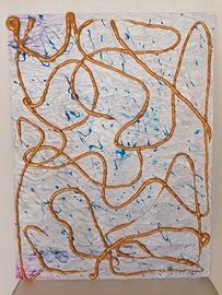  quadro astratto dipinto a mano su tela