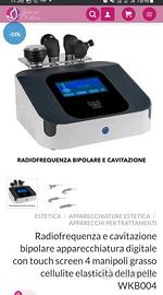 Macchinario radiofrequenza e cavitazione