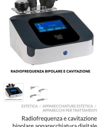 Macchinario radiofrequenza e cavitazione