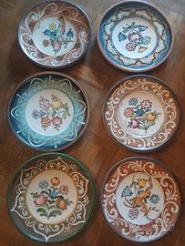 Piatti decorativi set 6 pezzi