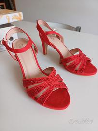 Sandali donna n.38, tacco 9 cm, nuovi