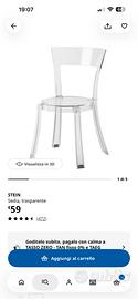 Sedie trasparenti, IKEA