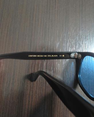 Moskot Lemtosh black 46 medium  lenti blu custom