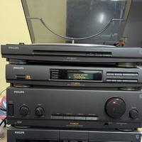 Stereo philips 9604 radio, cassette, giradischi