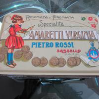 Scatola latta vintage anni 50   AMARETTI VIRGINIA