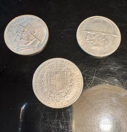 Lotto 3 Monete Argento Regno d’Italia