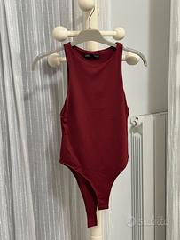 Body suit Zara bordeaux smanicata