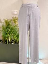 Pantalone Weekend Max Mara grigio perla linea drit