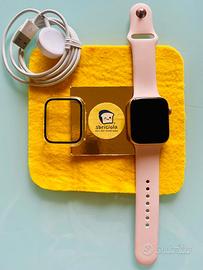 Apple Watch serie 4 GPS 44m, nero, cinturino rosa
