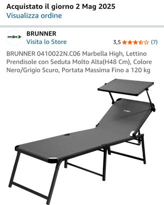 lettino marca brunner