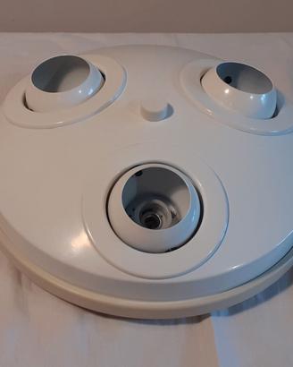 lampada soffitto 3 globi space anni 70 Cerva nuova