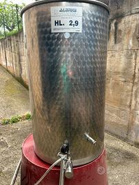 Serbatoio/Cisterna in acciaio inox da 2,9 hl
