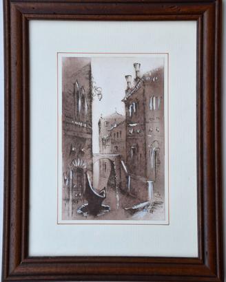 Quadretti raffiguranti Venezia, con cornice