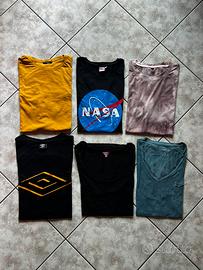 Lotto 5 T-Shirt+1 Canotta Taglie miste L, XL e XXL