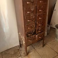 cassettiera industriale modernariato 