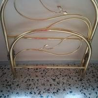 letto singolo in ottone
