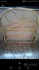 letto singolo in ottone