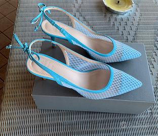 Slingback Twenty Four Haitch azzurre 40