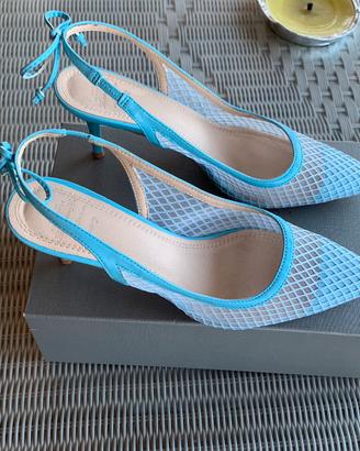 Slingback Twenty Four Haitch azzurre 40