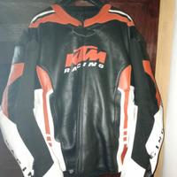 giacca in pelle moto KTM 