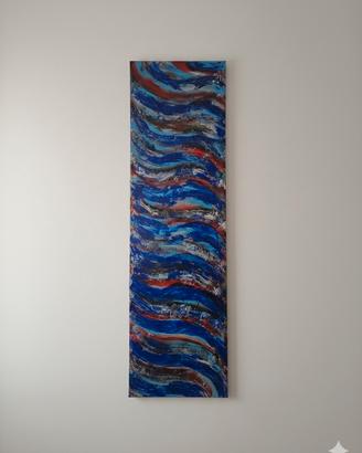 Quadro astratto moderno dipinto mano - Acrilico
