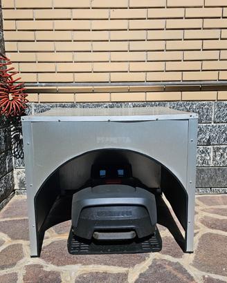 Box copri robot rasaerba in alluminio artigianale 