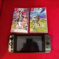 N. Switch (Ed. Limitata Smash)+2 giochi+accessori.