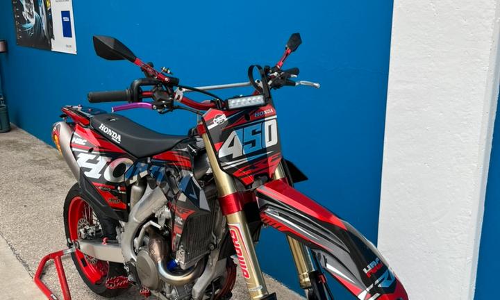 Honda crf 450r motard omologata SOLO 7 ORE