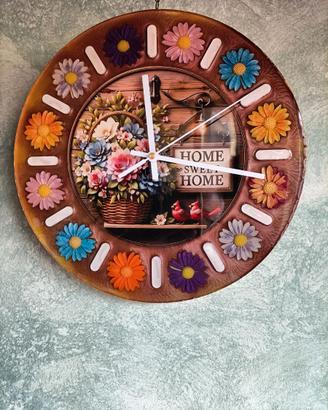 Orologio da parete in resina epossidica