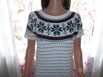 Abito in Maglia Norvegese di TERRANOVA Tg. L NUOVO