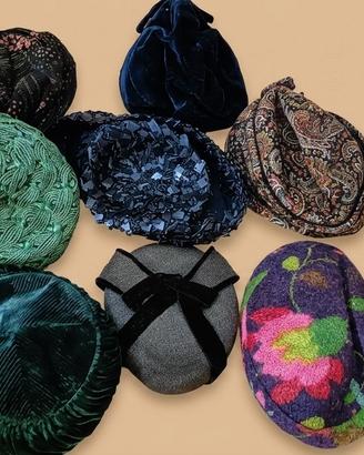 lotto di cappelli da signora vintage, anni '50-'70