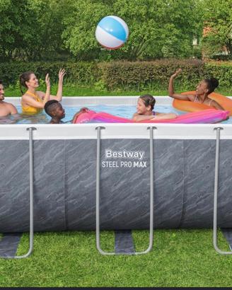 Piscina Bestway Steel Pro Max rettangolare 4x2