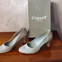 Scarpa elegante décolleté camoscio beige ComarT