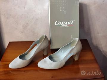 Scarpa elegante décolleté camoscio beige ComarT