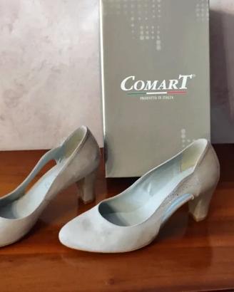 Scarpa elegante décolleté camoscio beige ComarT
