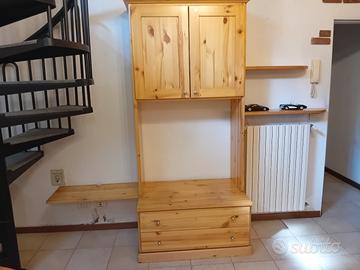 mobile  TV legno massello  l