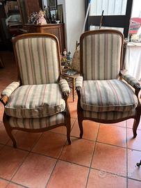 Antica Coppia di poltrone Luigi Filippo