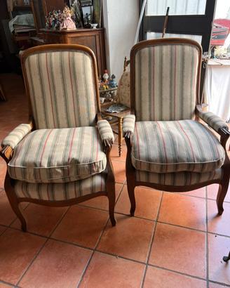 Antica Coppia di poltrone Luigi Filippo