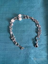 Bracciale multifilo in argento 925