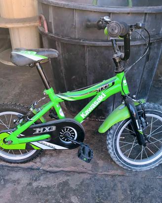 Bicicletta bambino Kawasaki mx3  14 pollici 