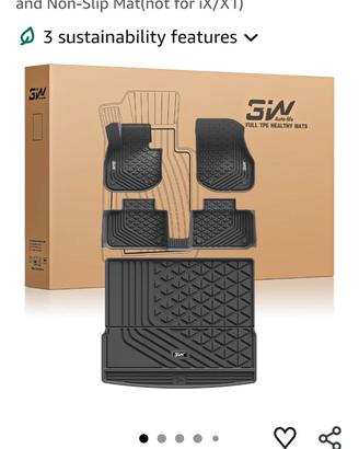 Kit Tappetini per auto in gomma per bmw ix1