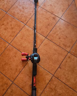 canna da pesca  con mulinello 