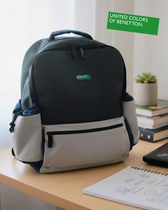 Zaino scuola tempo libero Benetton Borsa PC NUOVO 