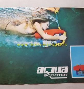 Aquascooter depliant originale italiano brochure