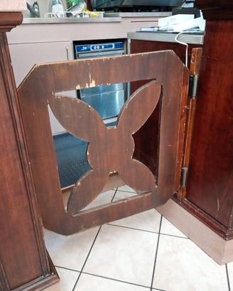 Cancelletto bar in legno stile Saloon, vai e vieni