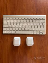 Tastiera e airpod apple da riparare